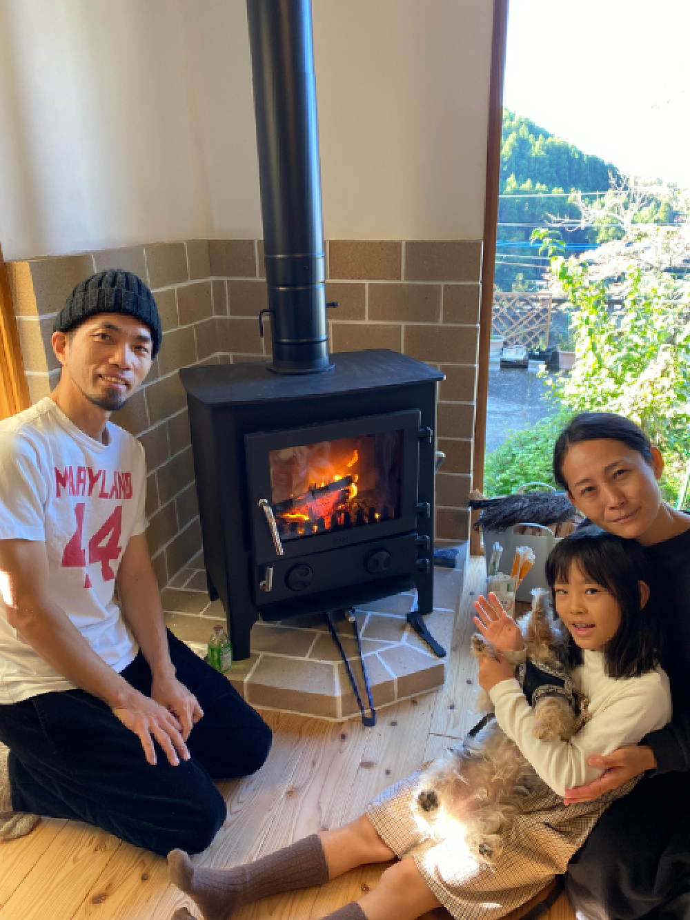 薪ストーブ火入れ式