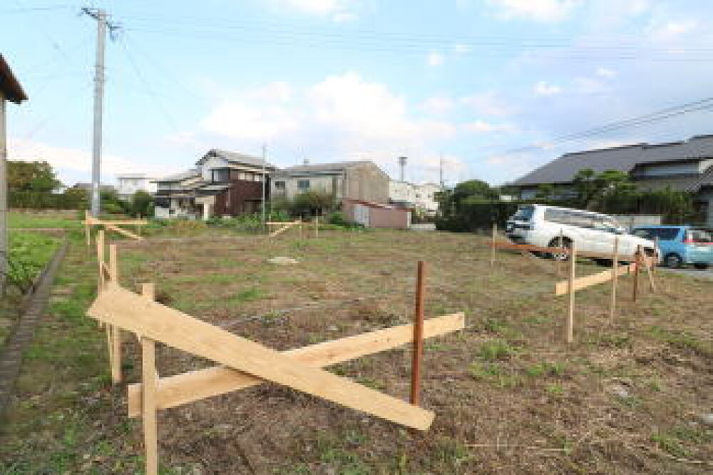 建物の位置決めと遣り方実施！