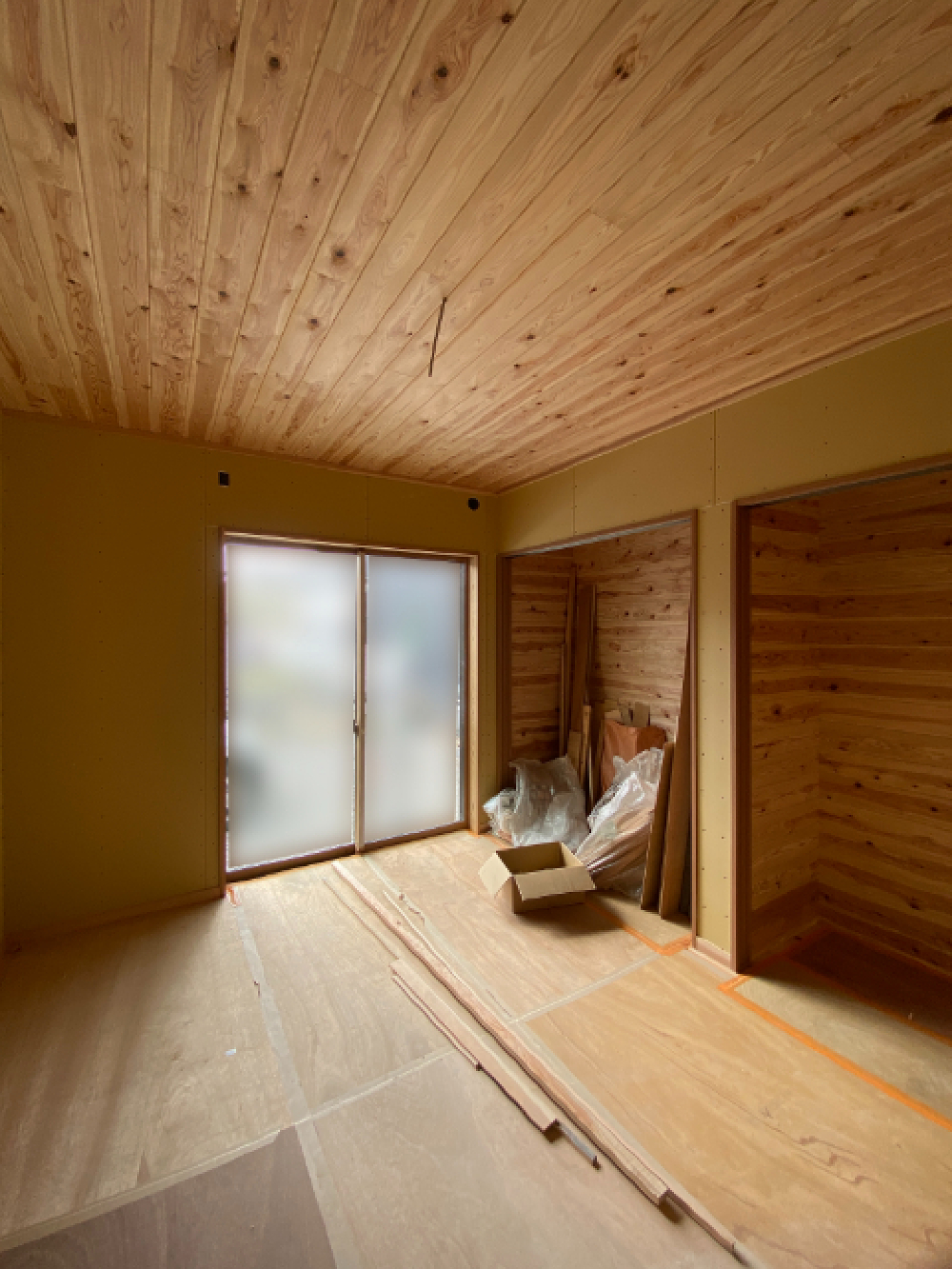 杉化粧板の天井