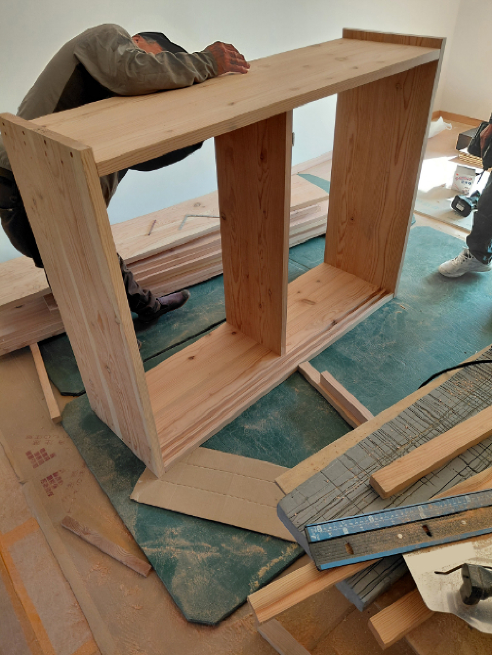 造り付けの手造り家具