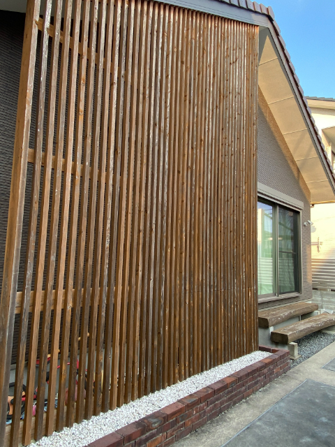 外部木部の再塗装